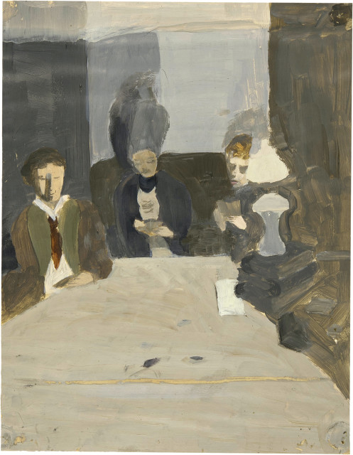 Otto Meyer-Amden  : Kartenspieler in Amden , 1913