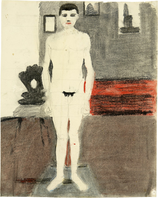 Otto Meyer-Amden : Unbekleideter Jüngling, 1920-1930