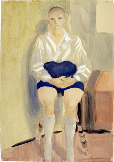 Otto Meyer-Amden : Sitzender Schüler, 1920-1930