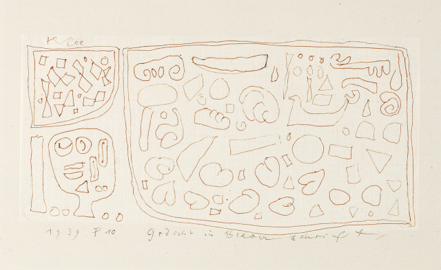 Paul Klee : Gedicht in Bilderschrift, 1939 - Werknummer 1939.170 (P 10) 