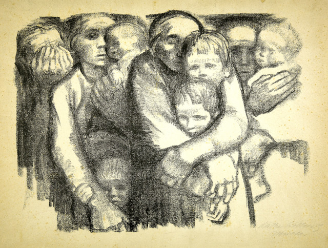 Käthe Kollwitz  : Mütter , Februar 1919 