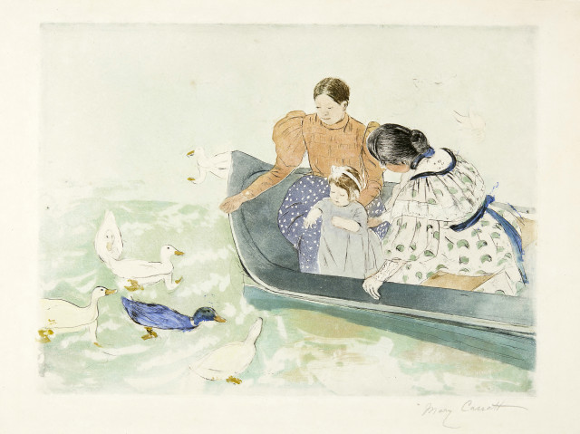 Mary Cassatt : Feeding the Ducks, c. 1895