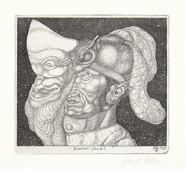 Paul Klee  : Komiker - Inv. 4 - II. Fassung , 1904