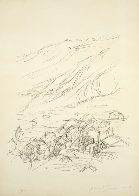 Alberto Giacometti : Paysage à Stampa, 1963
