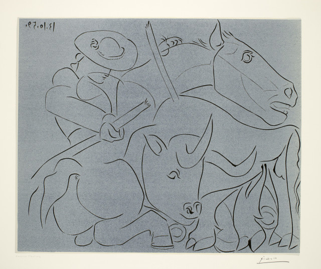 Pablo Picasso  : La Pique cassée , Cannes, 13. Oktober 1959 