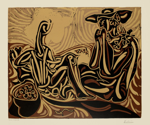 Pablo Picasso  : Les Vendangeurs , Cannes, 3 October 1959