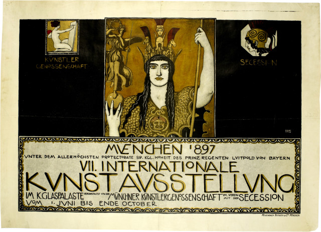 Franz von Stuck  : Plakat Muenchen '897, VII. Internationale  ..., 1897 