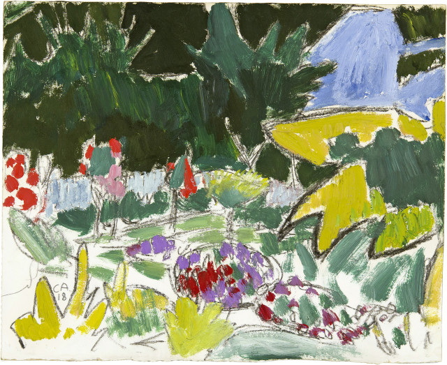 Cuno Amiet : Bauerngarten, 1918