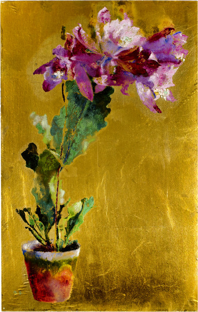 Augusto Giacometti : Blumentopf mit Cattleya, 1923 