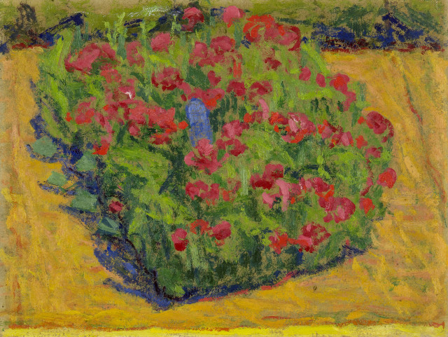 Sigismund Righini : Blumenbeet, 1909