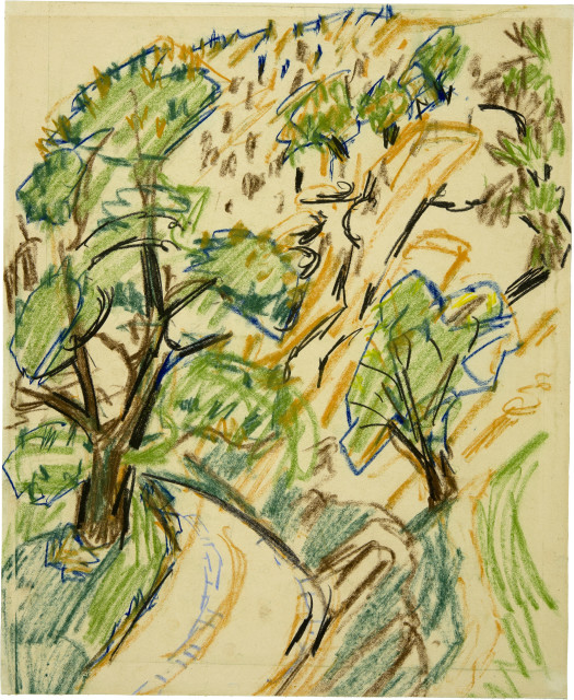 Werner Neuhaus : Waldweg, c. 1920