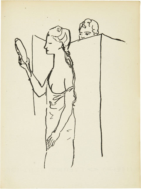 Pablo Picasso  : André Salmon. Le Manuscrit trouvé dans un  ..., 1919