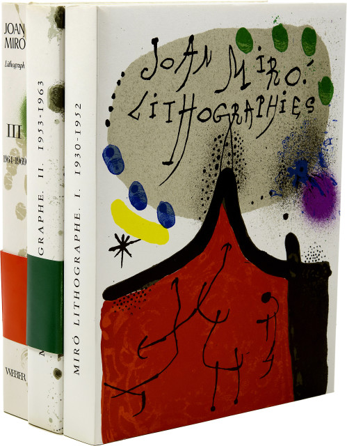 Joan Miró  : Lithographe I. - Lithographe II. - Der  ..., 1972, 1975 and 1977