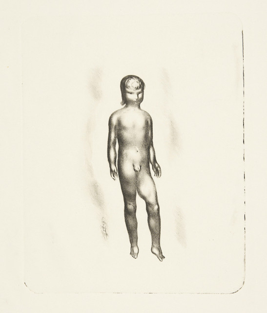 Otto Meyer-Amden : Stehender Knabenakt, 1922-1923 