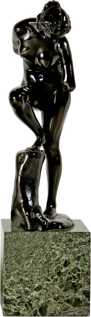 Max Klinger  : Badendes Mädchen, sich im Wasser spiegelnd , 1898, cast from 1920 or after 1920