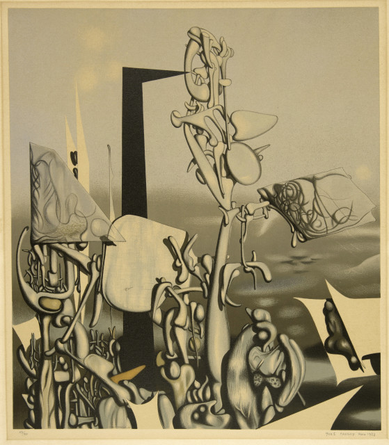 Yves Tanguy  : Feu à éclat , 1953