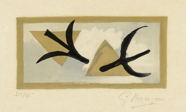 Georges Braque  : Les Martinets , 1959