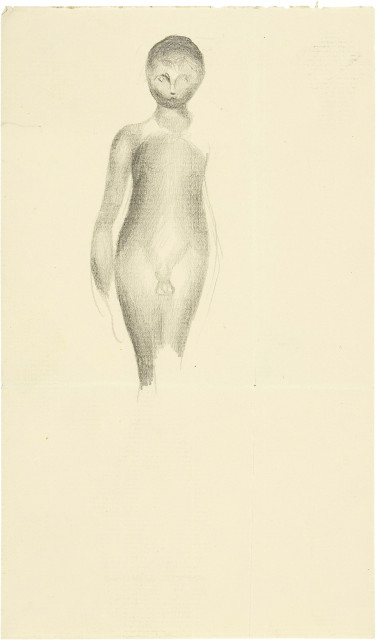 Otto Meyer-Amden : Skizze zu Knabenfigur, c. 1923