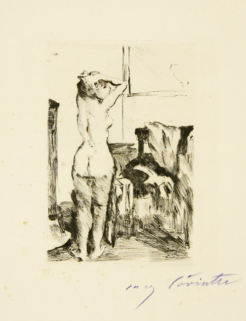 Lovis Corinth : Modellstudie. - Feldweg, Each 1916