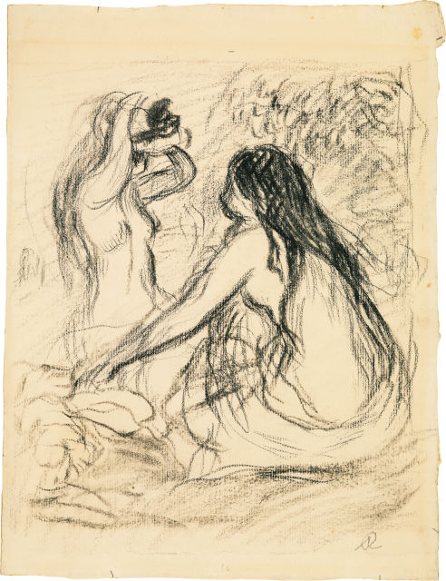 Pierre-Auguste Renoir : La sortie du bain, Circa 1894-1895