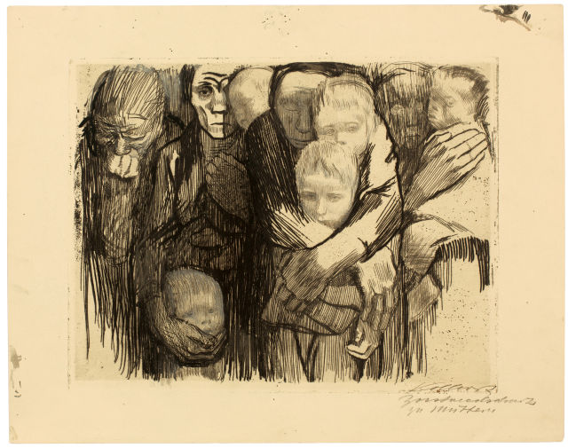 Käthe Kollwitz  : Mütter , 1918