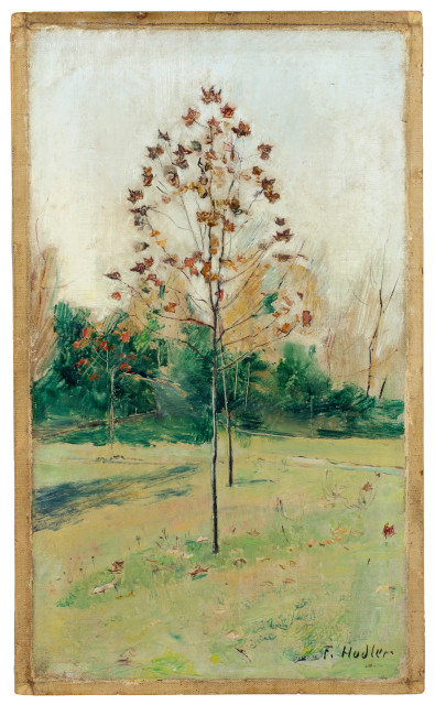 Ferdinand Hodler : Bäumchen im Herbstlaub, Circa 1891