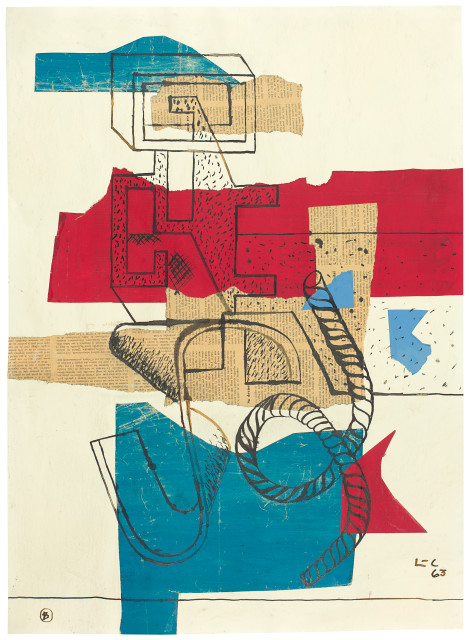 Le Corbusier : La corde du 1er octobre 63 - version B, 1963 