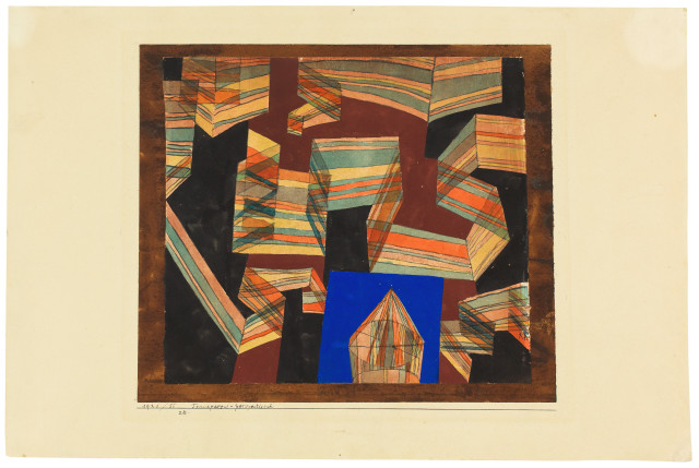 Paul Klee  : Transparent-perspectivisch , 1921 - Werknummer 1921.55 