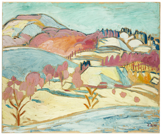 Cuno Amiet  : Winterlandschaft , 1916