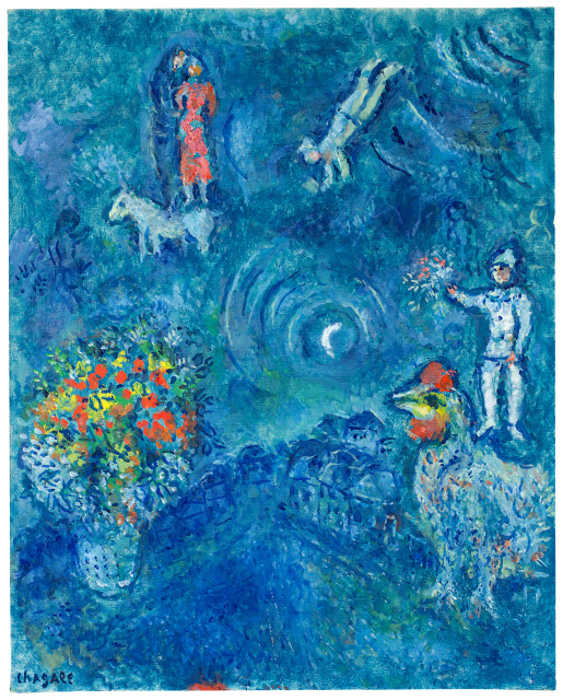 Marc Chagall  : La fête au village , Circa 1980-1982