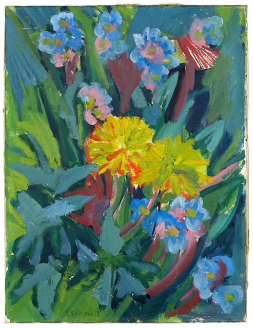 Ernst Ludwig Kirchner  : Blumen , 1919