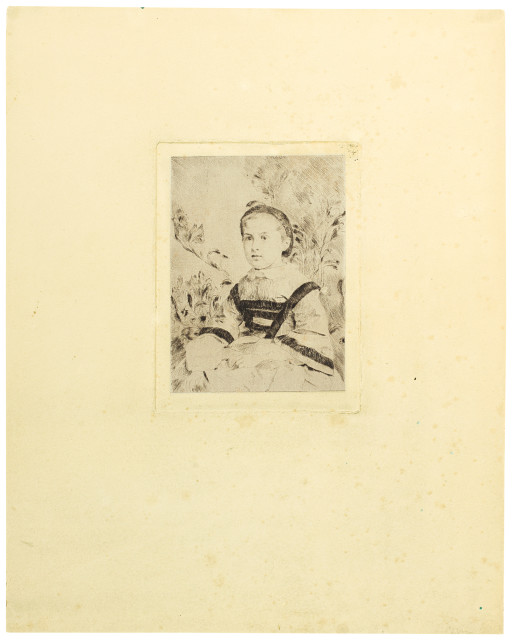 Edgar Degas  : Mlle Nathalie Wolkonska, deuxième planche , 1860-1861