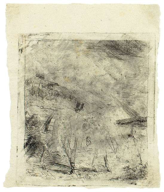 Edgar Degas : Le sportsman montant à cheval , 1856