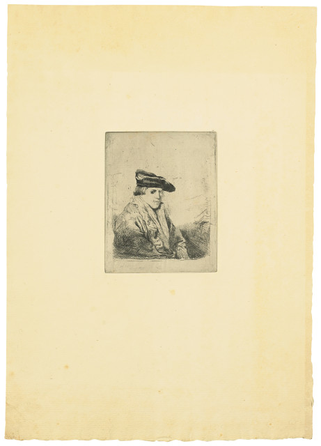 Edgar Degas : Jeune homme assis et réfléchissant (d'aprè..., 1857