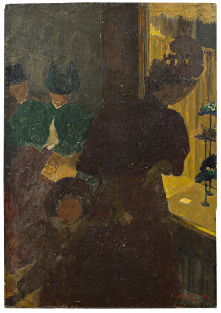 Félix Vallotton : Devant la vitrine, Circa 1895