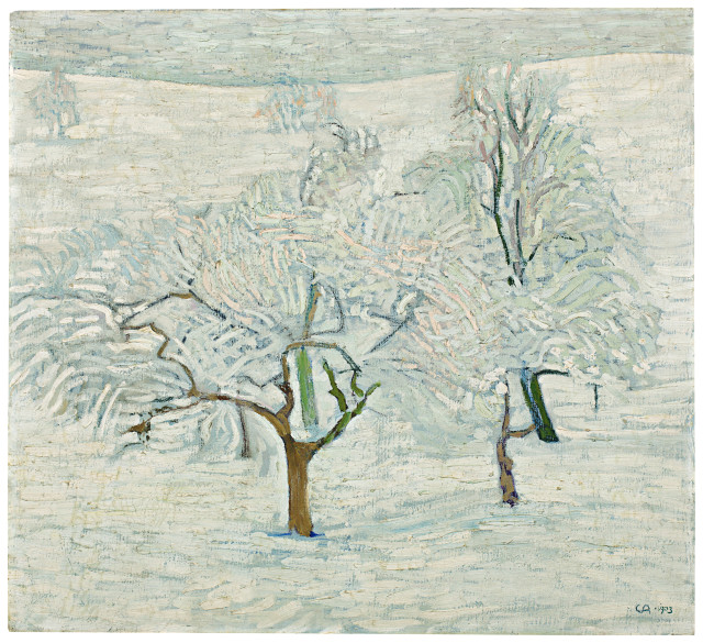 Cuno Amiet  : Winterlandschaft , 1903 