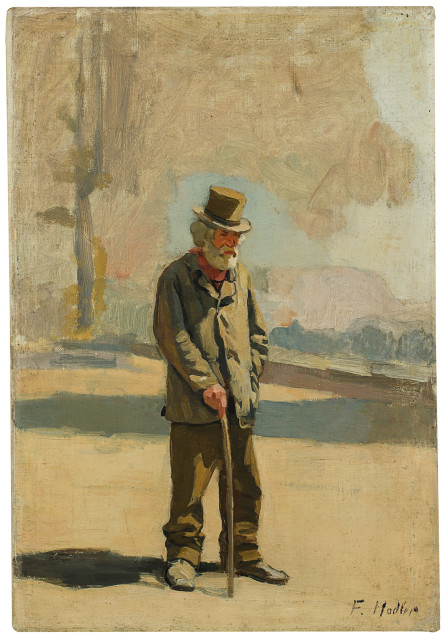 Ferdinand Hodler : Alter Spaziergänger, Circa 1881