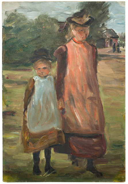 Max Liebermann  : Zwei Mädchen aus Laren , 1897