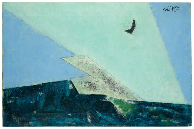 Lyonel Feininger : Wellenkamm und Gegenbild - Crest and Image, 1952