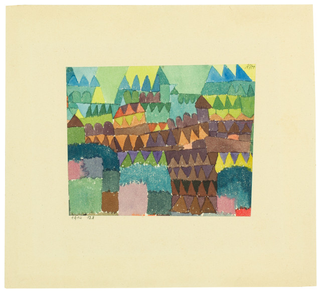 Paul Klee  : Befestigter Ort , 1914 - work number 1914.128