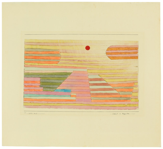 Paul Klee  : Abend in Aegypten , 1929 - Werknummer 1929.33 (M.3.) 