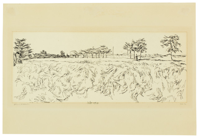 Paul Klee : Gärtnerei Bauer mit der Bäumchenreihe, 1910 - work number 1910.20