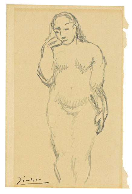 Pablo Picasso  : Nu debout , 1905
