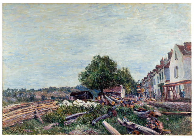 Alfred Sisley : Chantier à Saint-Mammès, 1880