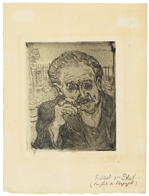 Vincent van Gogh : L'homme à la pipe -  Portrait Docteur Paul  ..., 15 June 1890