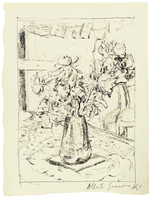 Alberto Giacometti : Vase avec fleurs, 1917-1918 
