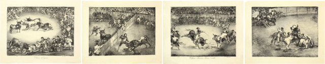 Francisco de Goya  : Los Toros de Burdeos - ,  The Bulls of  ..., Bordeaux, Herbst 1825 