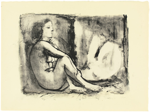 Pablo Picasso  : Les deux femmes nues , 10 November 1945 to 12 February 1946