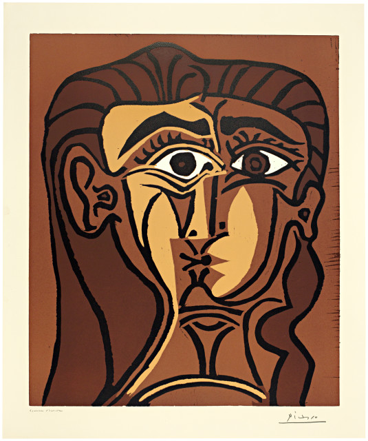 Pablo Picasso : Portrait de Jacqueline de face. II, Mougins, 15 January 1962