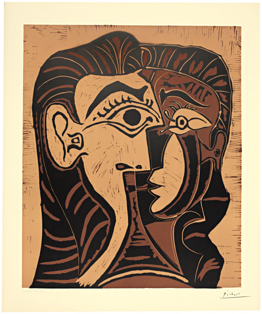 Pablo Picasso : Portrait de Jacqueline de face. I, Mougins, 21 December 1961